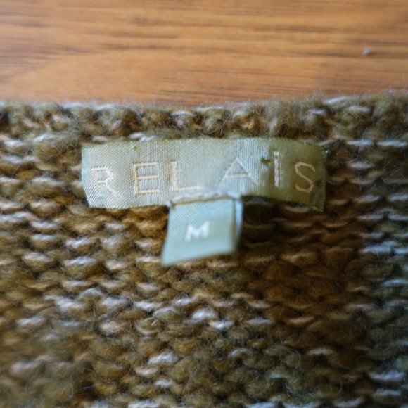 Relais Knitware Sweaters Relais Boho Mohair Stripe Granny Square